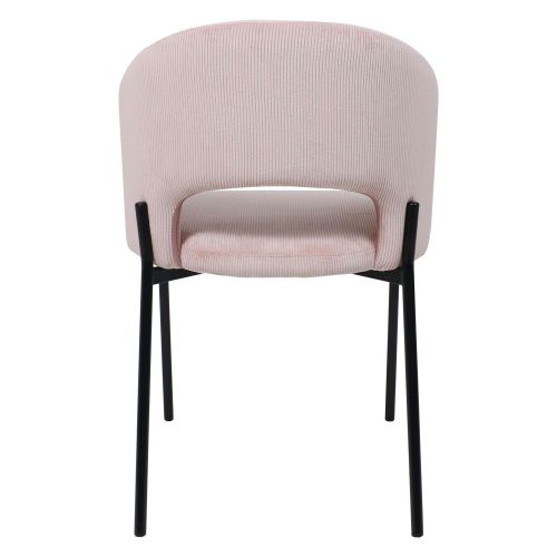 картинка Стул ELSA, розовый велюр Fjord 91/черный
