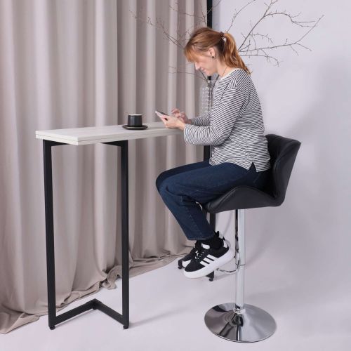 картинка Стул барный Berlin, черный, экокожа