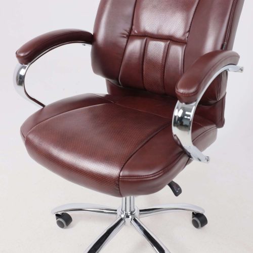 картинка Кресло поворотное King, темно-коричневый, экокожа