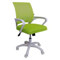 Кресло поворотное RICCI NEW, WHITE (салатовый) фотография