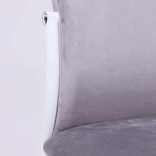 картинка Стул DENVER, светло-серый велюр HLR-20/белый