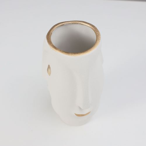картинка Ваза керамическая COLD, белый, 11*11*19,5см
