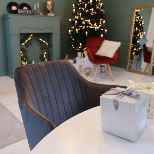 картинка Кресло Brit, серый, велюр