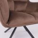 картинка Кресло Virginia, поворотное, шоколадный, велюр
