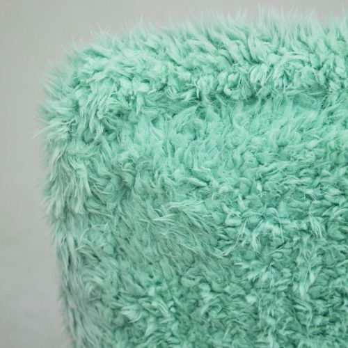 картинка Кресло поворотное Fluffy, мятный, искусственный мех
