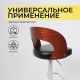 картинка Стул барный Bruno, чёрный, экокожа картинка Стул барный Bruno, чёрный, экокожа