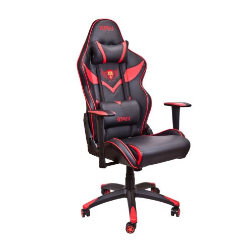 картинка Кресло поворотное Viper, красный + черный, экокожа