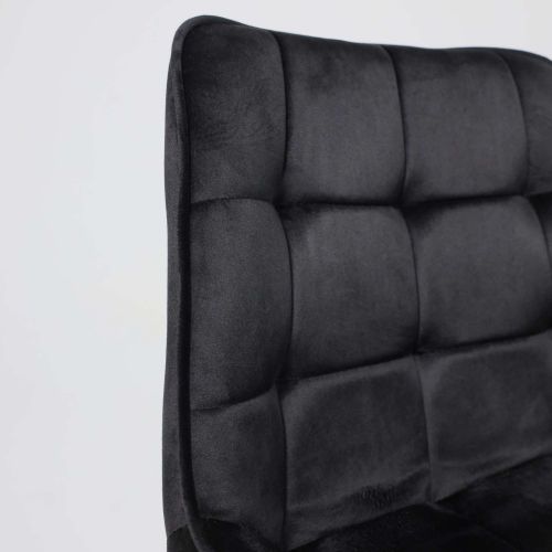 картинка Стул полубарный Linx, черный, велюр