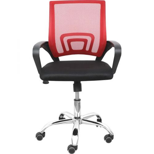 картинка Кресло поворотное Ricci New, красный, сетка