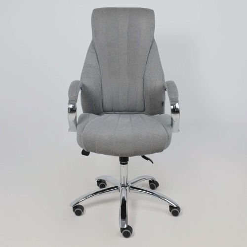 картинка Кресло поворотное MASTIF, ткань/серый