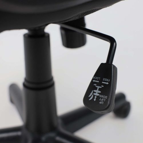 картинка Кресло поворотное Flaviy, черный/серый/салатовый, ткань