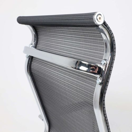 картинка Кресло поворотное Grid, серый, армированная сетка