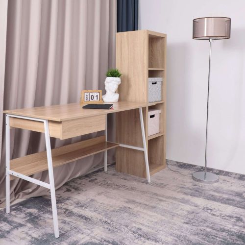 картинка Стол письменный Amber, светлый дуб, лдсп