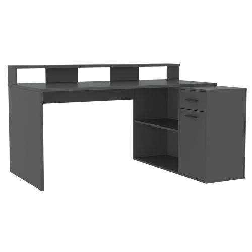 картинка Стол компьютерный СК-14 (Skill-3), 160*76*91,7, антрацит