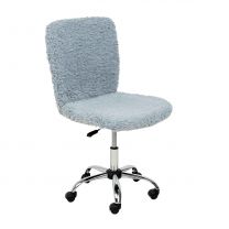 Кресло поворотное Fluffy, серый, искусственный мех фотография