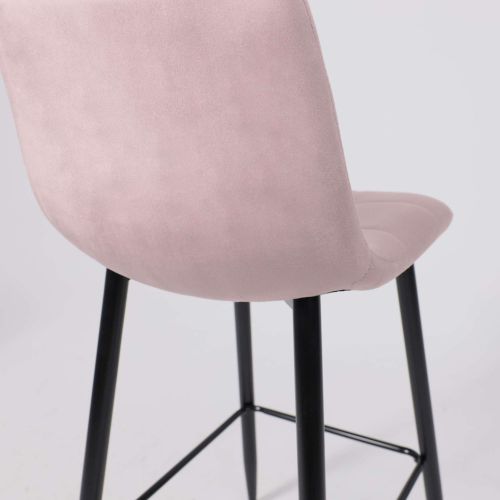 картинка Стул барный Stella, пыльная роза, велюр
