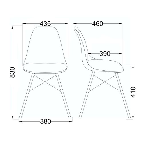 картинка Стул Kord, зеленый, экокожа