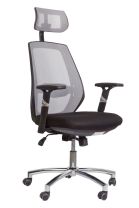 Кресло поворотное Spirit, серый, сетка фотография