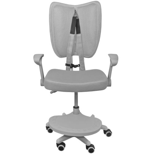 картинка Кресло поворотное Pegas, серый, ткань