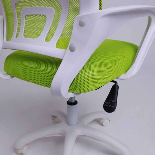 картинка Кресло поворотное RICCI NEW, WHITE (салатовый)