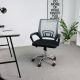 картинка Кресло рабочее, поворотное RICCI NEW,696, ткань/сетка, серый+черный