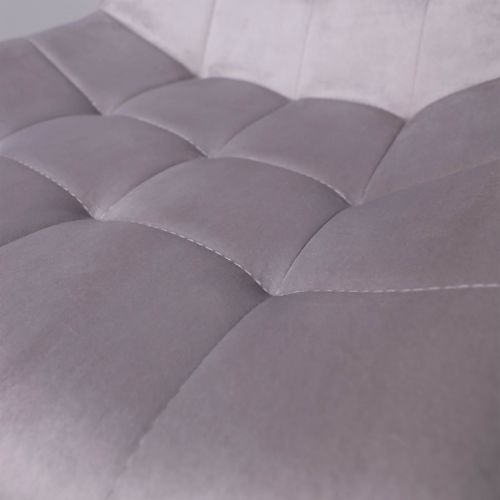 картинка Кресло рабочее, поворотное CAROLYN, велюр, серый