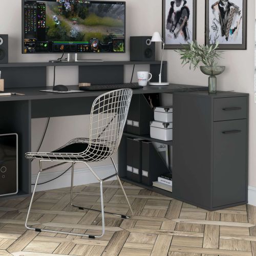 картинка Стол компьютерный Интерлиния СК-13, антрацит, лдсп