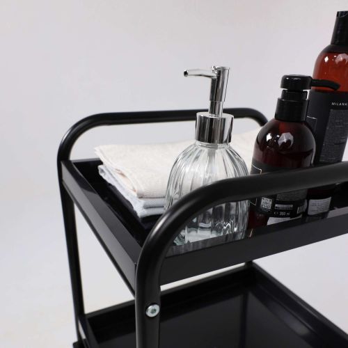 картинка Полка-тележка PLUTON, чёрный+чёрный