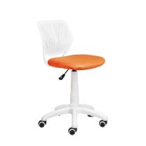 Кресло поворотное Pixel, оранжевый, сетка фотография