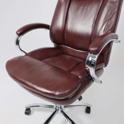 картинка Кресло поворотное Leonardo, коричневый бриллиант, экокожа
