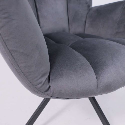 картинка Кресло Colorado, темно-серый, велюр