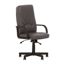 Кресло поворотное Manager, светло-серый, ткань фотография