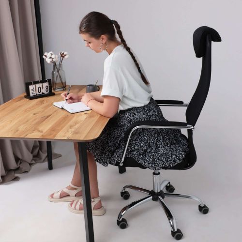 картинка Кресло поворотное Germes, чёрный, ткань