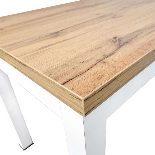 картинка Стол раздвижной One, 110(149)*67, дуб натуральный + черный, лдсп