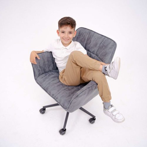 картинка Кресло поворотное Barren, винтажный серый, ткань