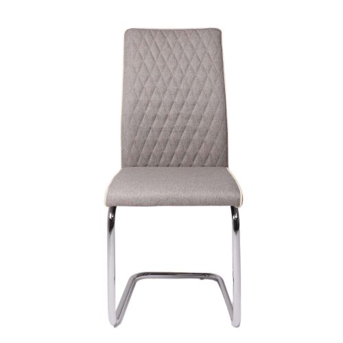 картинка Стул RONALD, бежевая ткань Seattle-001/хром