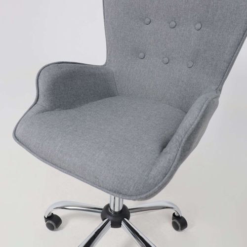 картинка Кресло поворотное Bella, серый, ткань