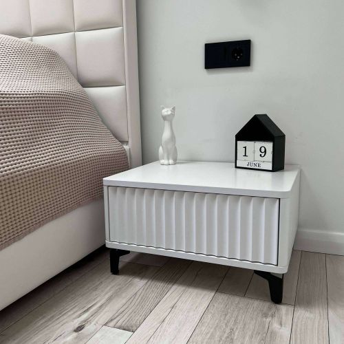 картинка Стол-консоль SHTABE ROYAL 5001 эко, Белый-Белый-Черный