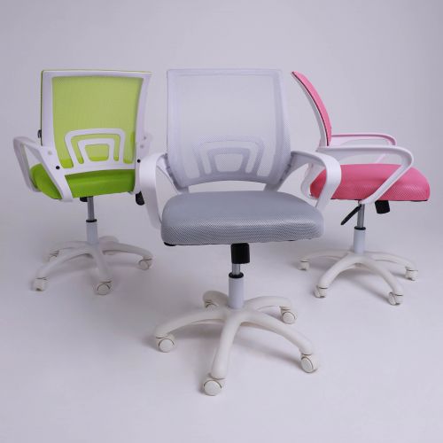 картинка Кресло поворотное RICCI NEW, WHITE (светло-серый)