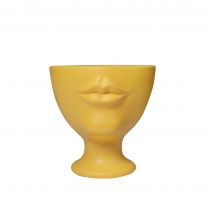 Ваза керамическая ADRIA, желтый, 15*15*15см фотография