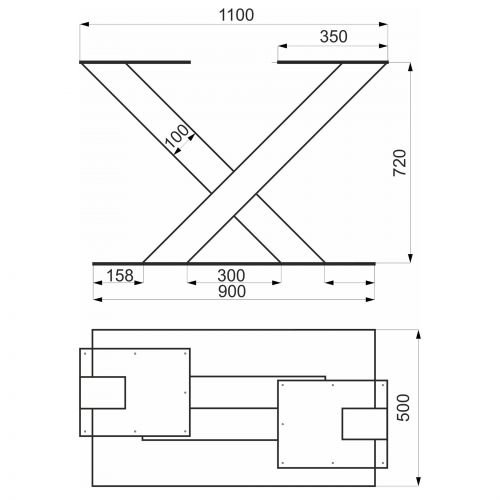 картинка Подстолье GARM h-720, черный