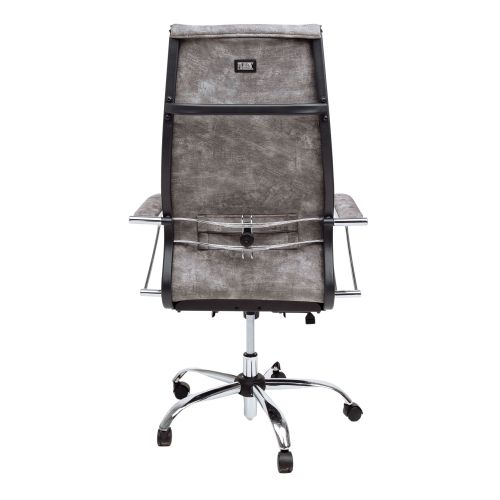 картинка Кресло поворотное Метта, светло-серый, велюр