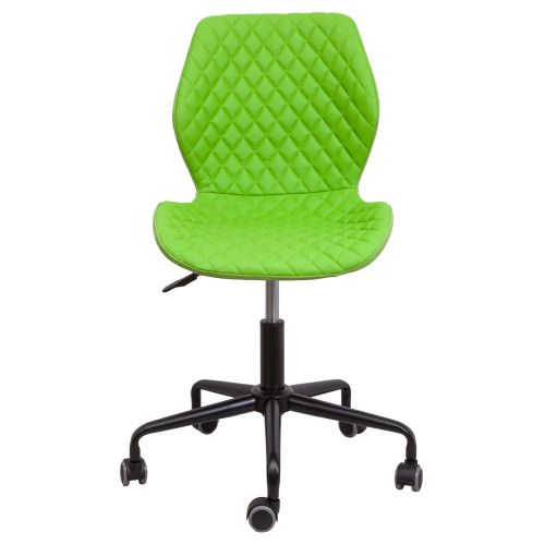 картинка Кресло поворотное Delfin, салатовый, экокожа