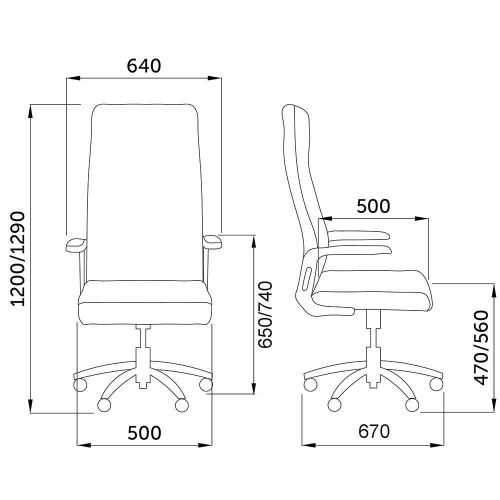 картинка Кресло поворотное Leto, серый, ткань
