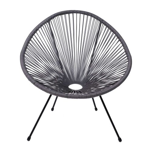 картинка Кресло садовое RIMINI, иск. ротанг, серый