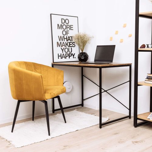 картинка Кресло Melon, поворотное, карри, велюр