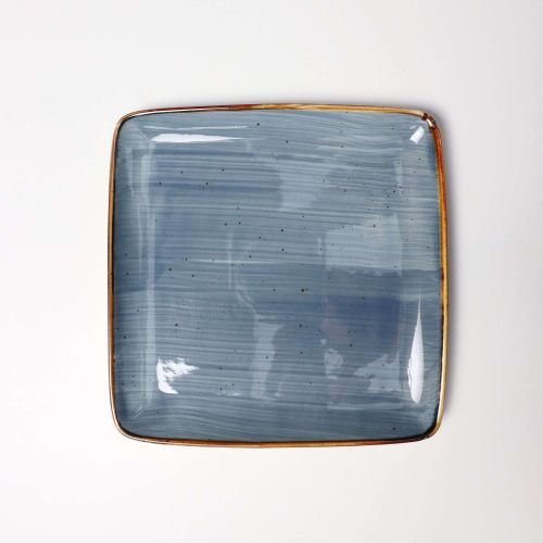 картинка Тарелка квадратная VITAL 1, фарфор, синий, 26*26*2см