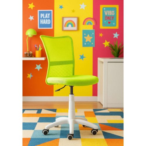 картинка Кресло поворотное Eva, салатовый, сетка