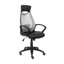 Кресло поворотное Polaris, серый, акриловая сетка фотография