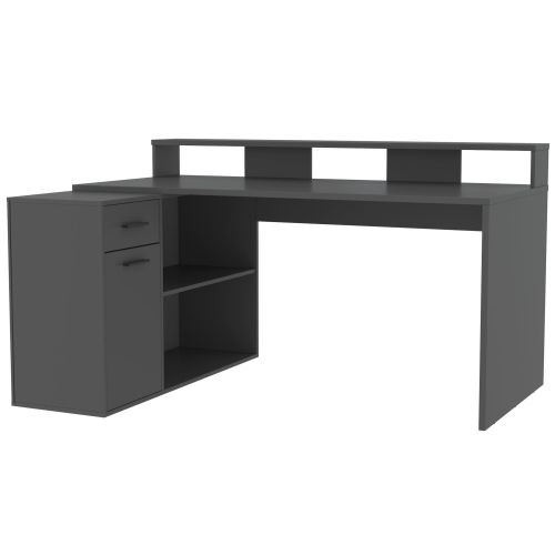 картинка Стол компьютерный СК-14 (Skill-3), 160*76*91,7, антрацит